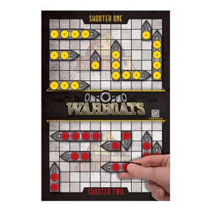 War Boats Shooting Target | 12x18 Inch Stick & Strike Targets | Interactive Game Shooting Targets