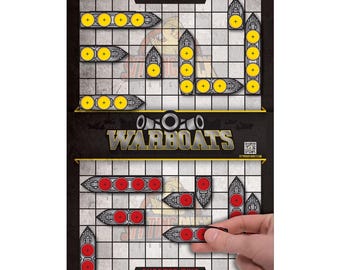 War Boats Shooting Target | 12x18 Inch Stick & Strike Targets | Interactive Game Shooting Targets