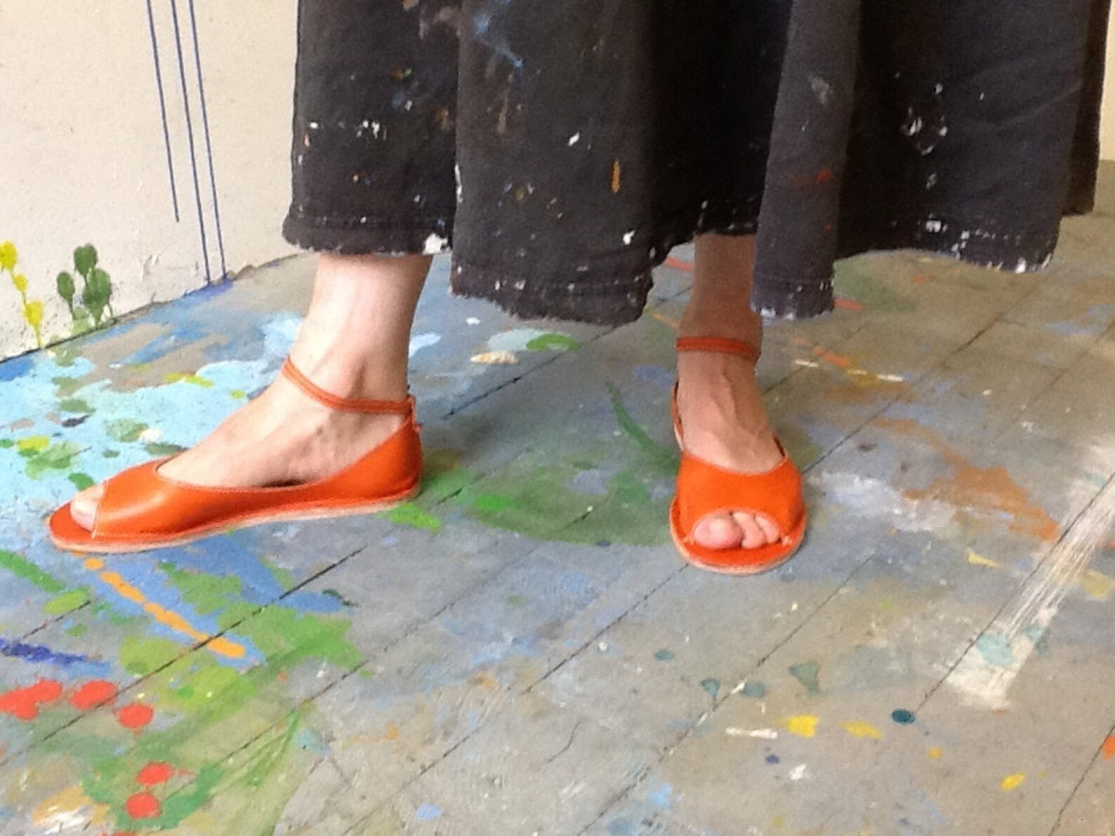 open toe flats amazon