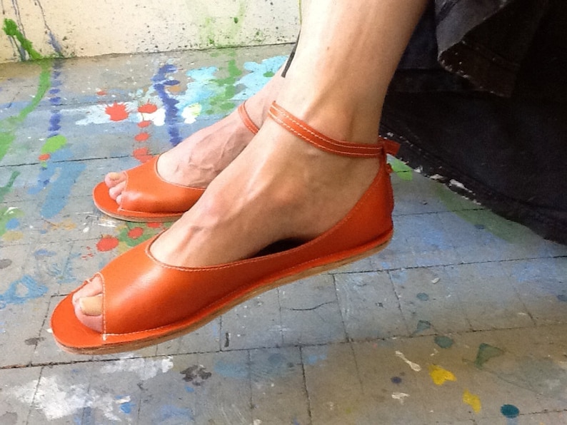 open toe flats online