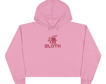 Sudadera corta con capucha para mujer / Sudadera corta con capucha con diseño de botella de agua de Phish, Sloth y Stanley