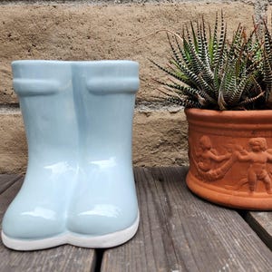 Small Rain Boot Vase Home Decoration, Cute Planter, Garden Pot CHOOSE Color