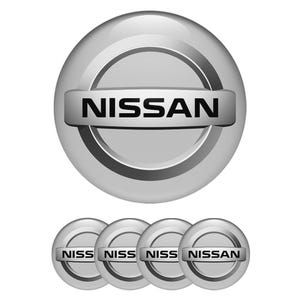 Nissan 4x Car Emblem Stickers Domed Epoxy  Rim Decals Hub Badges 3D Car Caps Models Sizes Self-Adhesive alloy wheels Emblem Covers