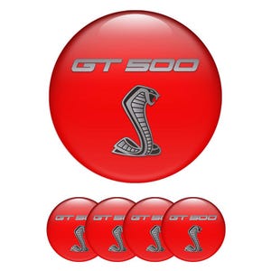 Shelby Emblem 3D Wheel Decals Rim Badge – 4x Domed Center Cap Stickers Glossy Gel  – Alloy Rim – Hubcap Logo Many Models Self adhesive