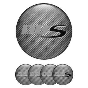 Aston Martin Wheel Stickers: 3D Domed Resin Decals (Set of 4)