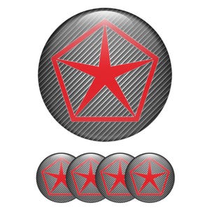 Chrysler Gel Wheel Stickers Rims x4 – Glossy Domed Epoxy Rim Decals – 3D Resin Hub Cap Badges – Self-Adhesive, Custom Designs Sizes
