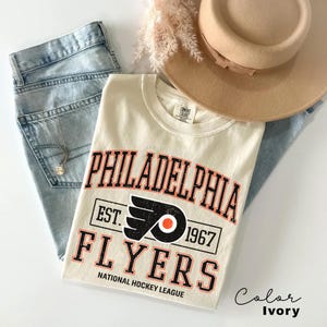Comfort Colors® Philadelphia Flyers T-shirt, Vintage Style Philadelphia Hockey T-shirt, Retro Philadelphia Hockey, Philadelphia Ice Hockey