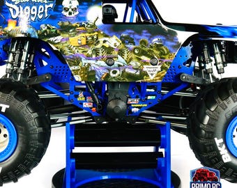 Spinning Work Stand fits Losi LMT 2.0 Grave Digger Son Uva Digger 1/8th Monster Truck