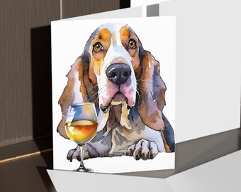 Basset Hound of Woodinville Greeting cards (8, 16, and 24 pcs)