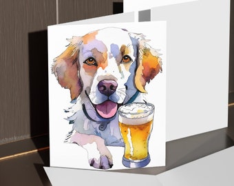 Golden Retriever Watercolor Greeting cards (8, 16, and 24 pcs)