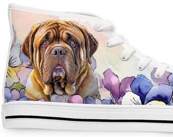 Dogue de Bordeaux Women's High Top Sneakers