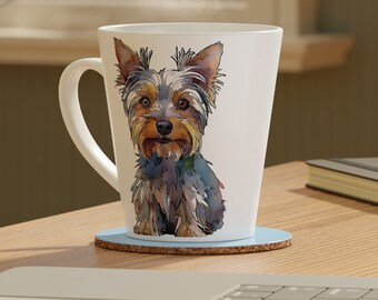 Yorkshire Terrier Latte Mug, 12oz
