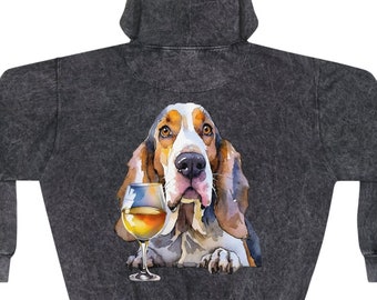 Basset Hound of Woodinville Unisex Mineral Wash Hoodie