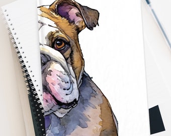 Bossy Bulldog Watercolor Journal - Blank