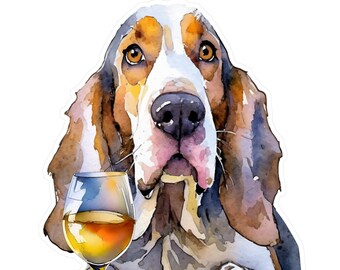 Basset Hound of Woodinville Kiss-Cut Vinyl Decals