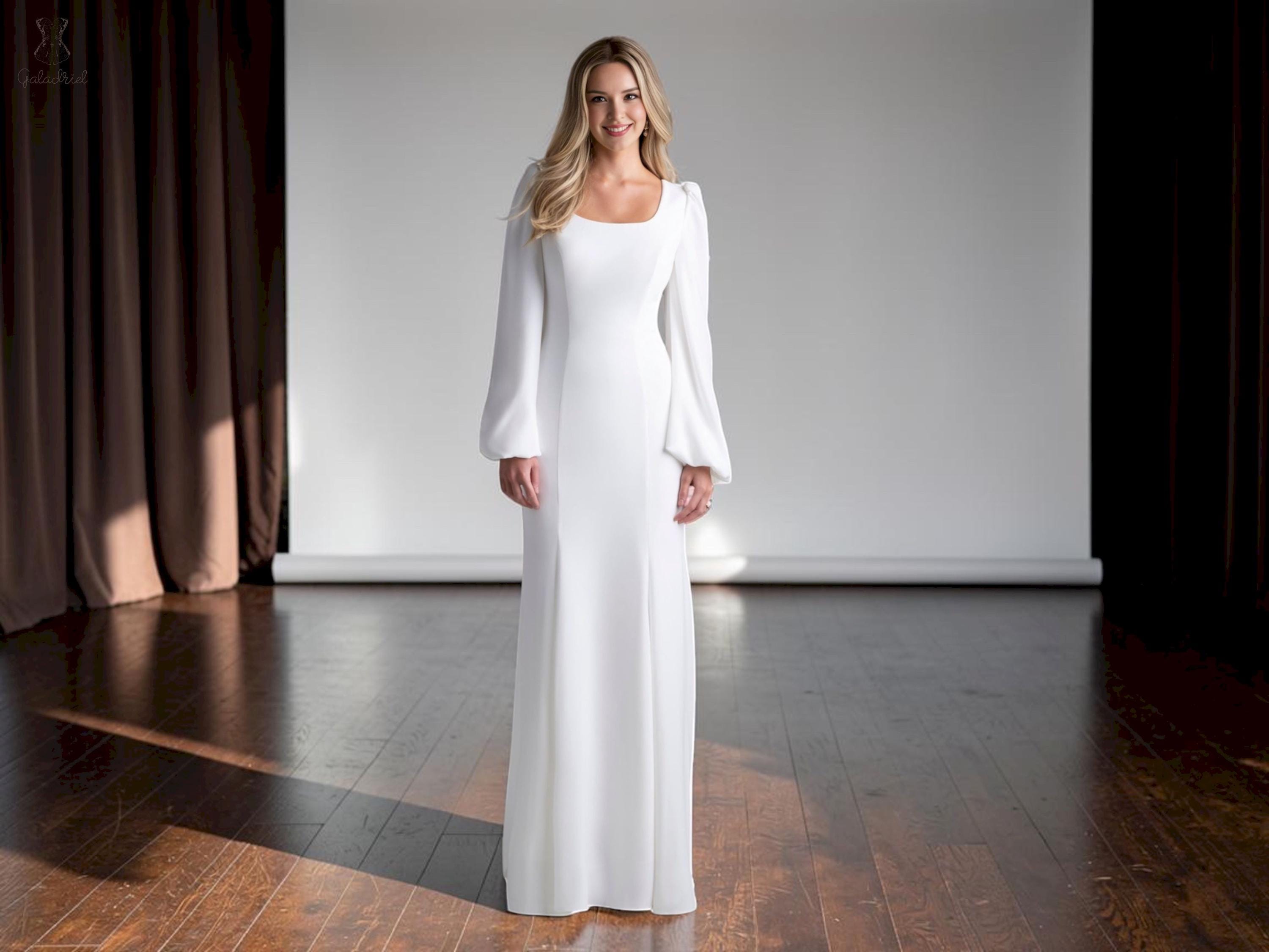 Modest Lds Wedding Dress - Etsy