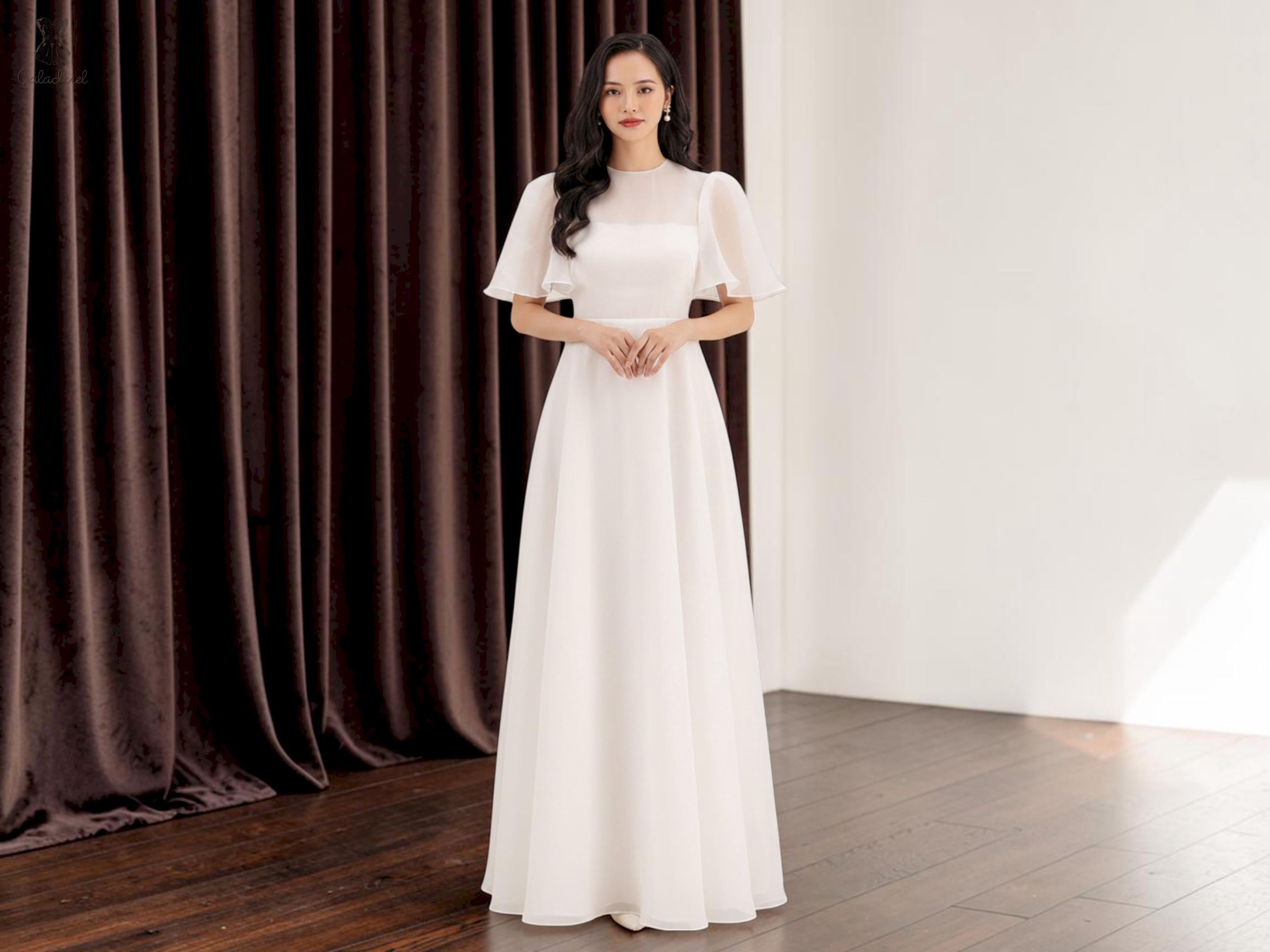 sachin and babi light blue dress White Chiffon Dresses main image 1
