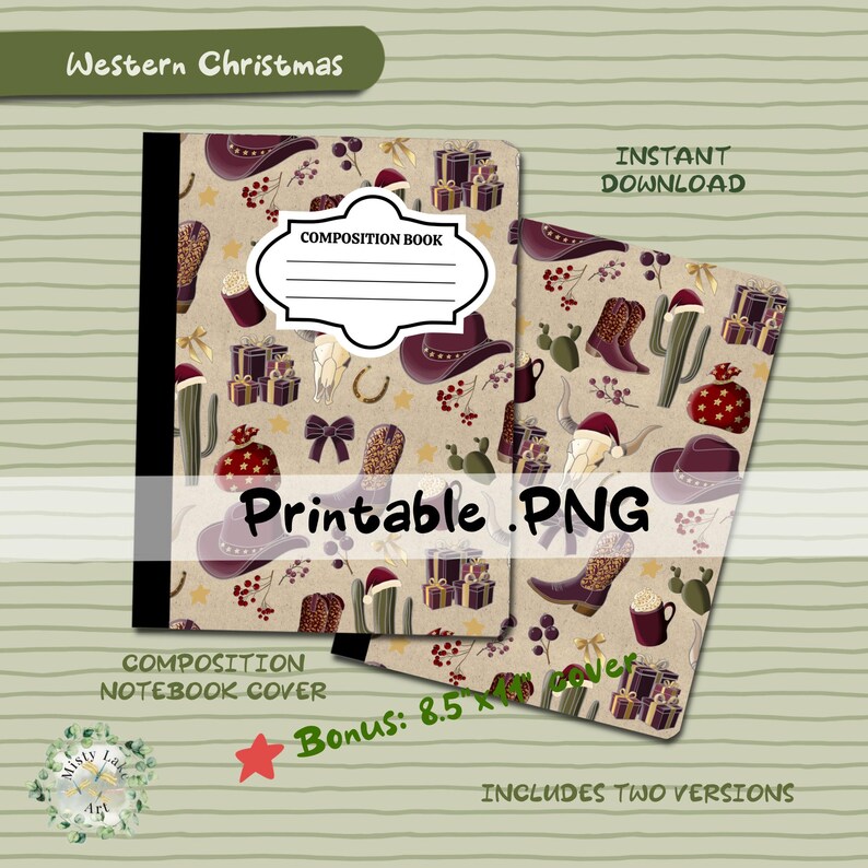 Printable Composition Notebook Cover PNG Back to School Personal ...