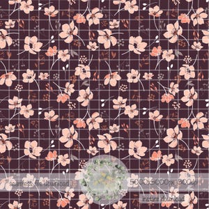Moderne anemoon bloemen naadloos patroon handgetekende PNG instant download digitale papier sublimatie stof oppervlakteontwerp vrouwelijke bloemenbestand