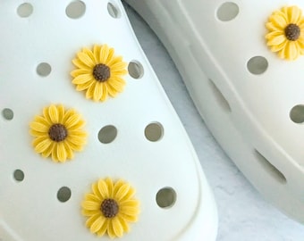 Croc Charm Sunflower Shoe Charm Floral Teenage Girl Footwear Embellishment Crocs Flower Charm Tween Girl Croc Charm Floral Teen Gift Idea