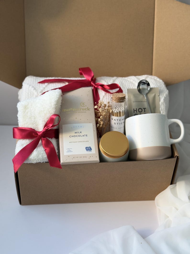 Cozy Care Package | Comfort Gift Box With Blanket, Mug, Socks ...