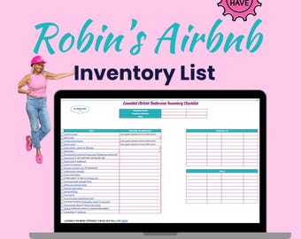 Essentials BUNDLE Inventory Checklist/Clickable Buy List for Airbnb, STR, VRBO Host (.xlsx Format)