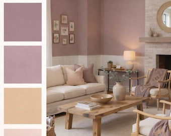 GARDEN POPPY Paint Palette | Calm, Done for You Colors for Airbnb or Home