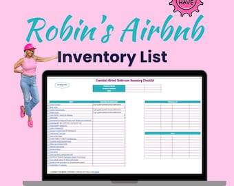 Essentials BUNDLE Inventory Checklist/Clickable Buy List for Airbnb, STR, VRBO Host (.ods Format)