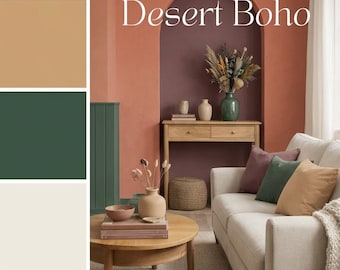 BOHO DESERT Paint Palette | Warm, Done for You Colors for Airbnb or Home