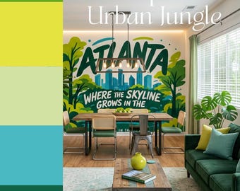 TROPICAL JUNGLE Paint Palette | Bold, Done for You Colors for Airbnb or Home