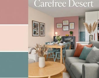 CAREFREE DESERT Paint Palette | Warm, Done for You Colors for Airbnb or Home