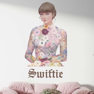 Taylor Wall Decal Wall Sticker Taylor Inspired Wallpaper Eras Poster Wall Mural Preppy Decor Birthday Present For Her Girl Room Decor
