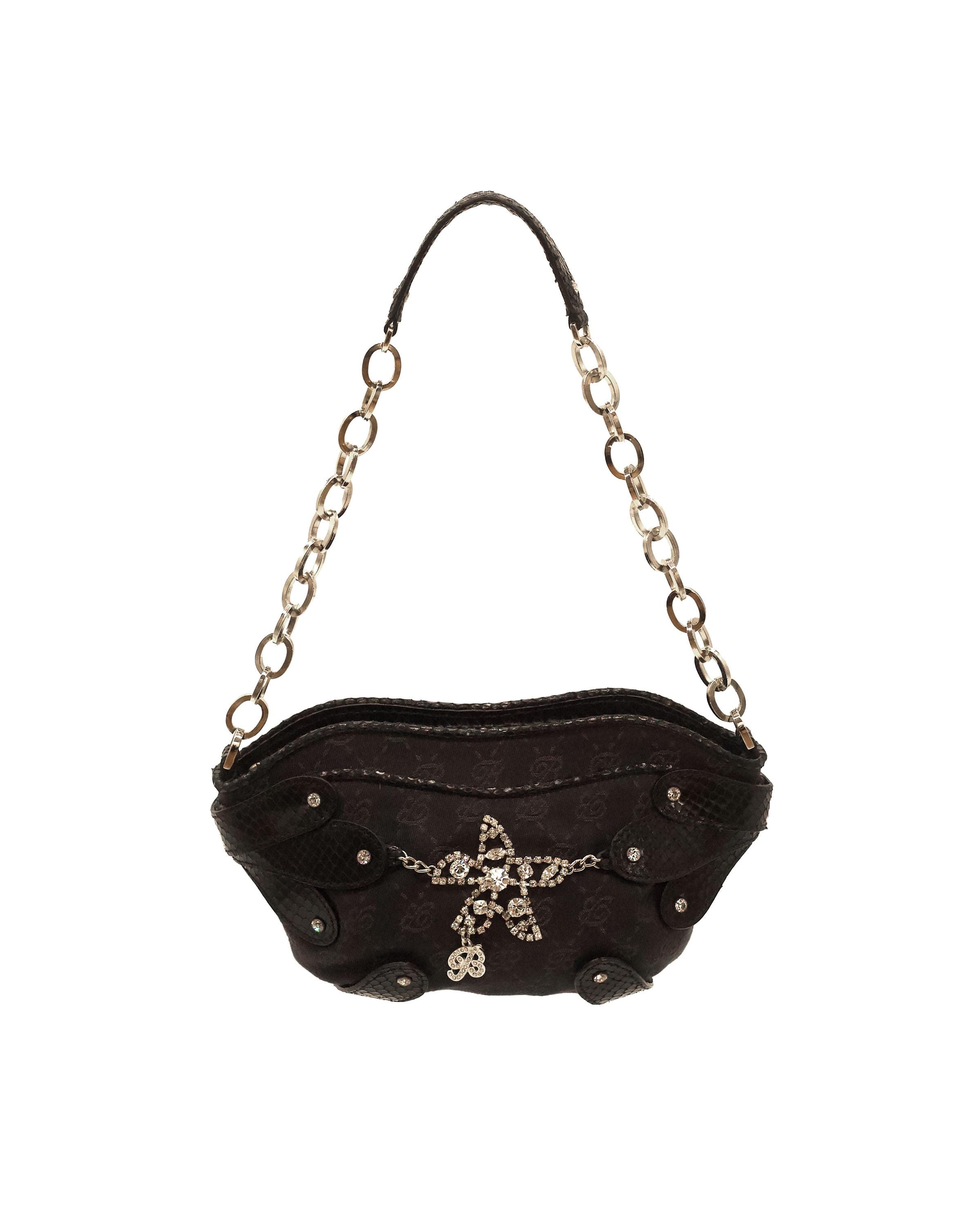 バッグ vintage BLUMARINE ANNA MOLINARI bag y2k BLUMARINE Vintage Leather Shoulder Bag Italian Avant Garde Chic