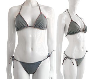 Miss Sixty denim bikini NIEUW MET LABELS/ 2000s Miss Sixty jeans bikini