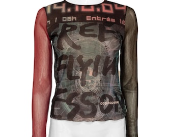 cop. copine アートプリント 長袖トップス cop. copine アートプリント 長袖トップス COP COPINE Cool Awesome