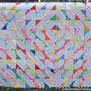 Quilt Pattern Modern Scrappy Baby Quilt image 1