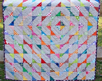 Quilt Pattern | Modern Scrappy Baby Quilt Pattern