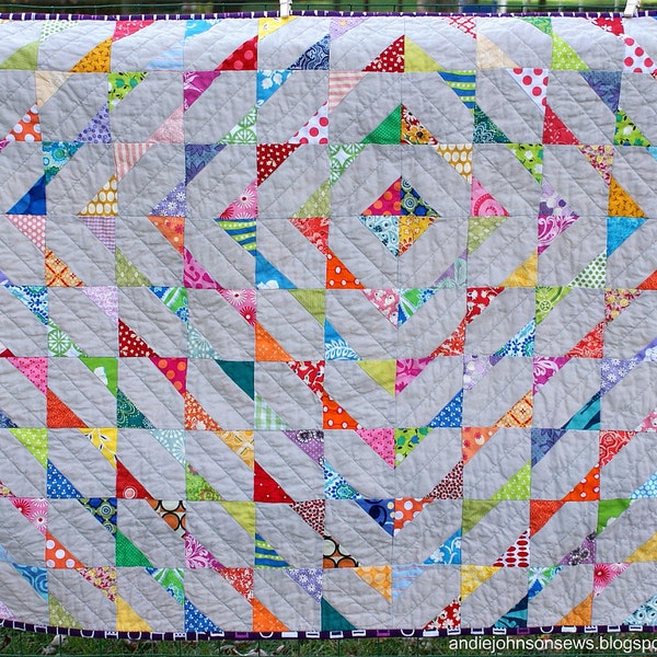 Quilt Pattern | Modern Scrappy Baby Quilt
