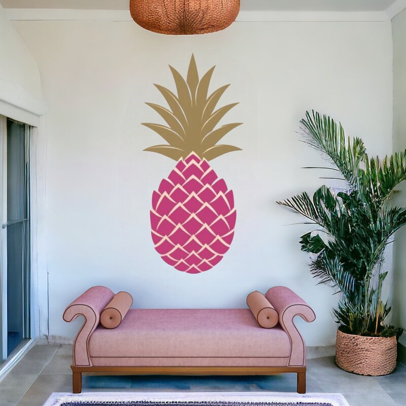 Pineapple Wall Decal - Etsy