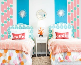 Geometric Shapes Wall Decals - Removable Vinyl Art