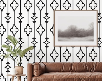 Geometric Wall Decals, Vinyl Decal Scroll Pattern, Removable Nursery Wall Decor, Spanish Revival Hacienda Home