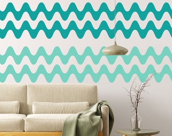 Contemporary Geometric Wall Decals, Modern Abstract Decals, Stylish Modern Wall Pattern for Home, Removable Nursery Decor