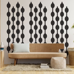 Geometric Chain Wall Decals – Mid Century Modern Decor