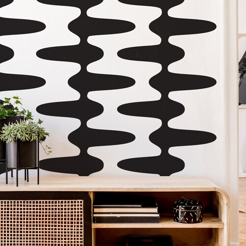Retro Wall Decal Mid Century Decal Mid Century Wall Decor Palm Springs 