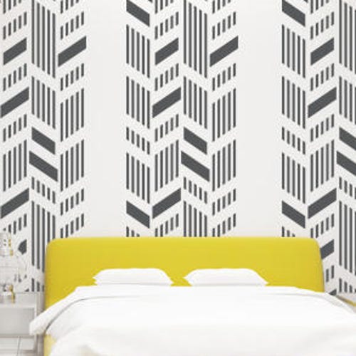 Mid Century Decals Geometric Wall Decals Mid Century Modern Etsy