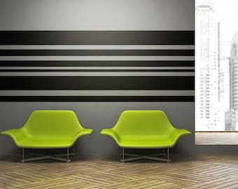 Stripe Wall Decal, Geometric Decals, Stripes Wall Art, Striped Wall Pattern, Removable Modern Wall Decor, Nursery Wall Decal