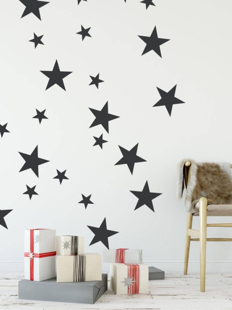 Star Wall Decals Star Wall Stickers Star Wall Decals Etsy