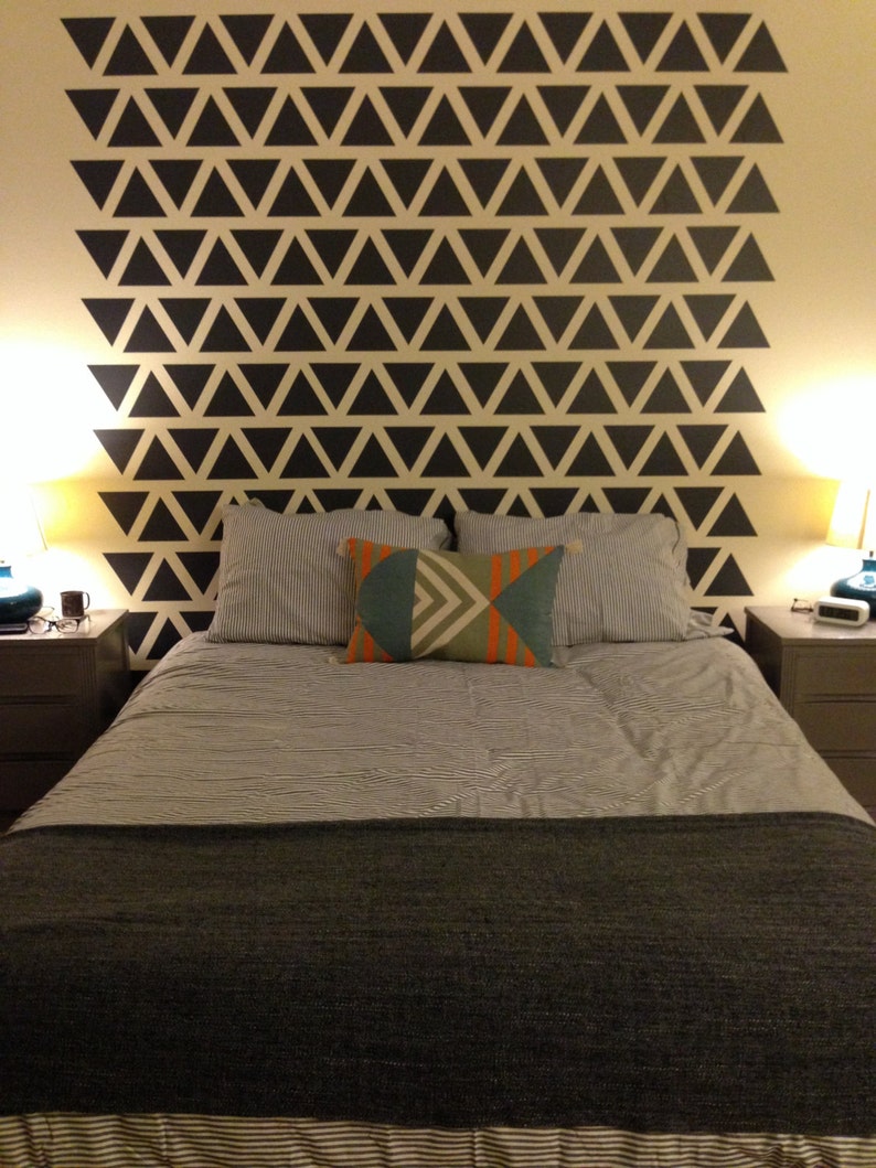 Triangle Wall Decal Triangle Decals Nursery Wall Decal Etsy