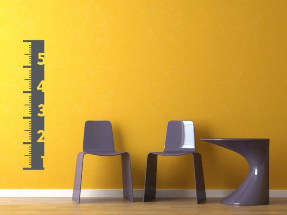 Nursery Wall Decal Ruler Wall Decal Growth Chart Ruler | Etsy