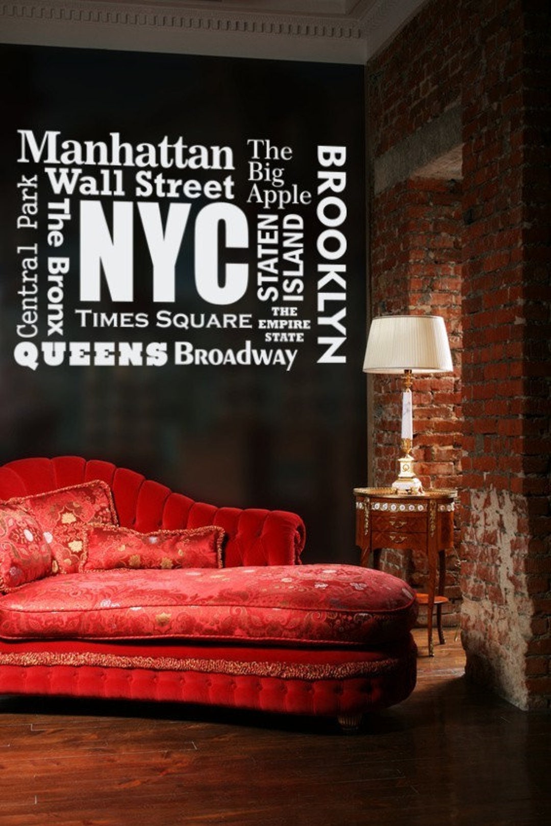 New York Wall Decal New York Decor Wanderlust Wall Decal Etsy